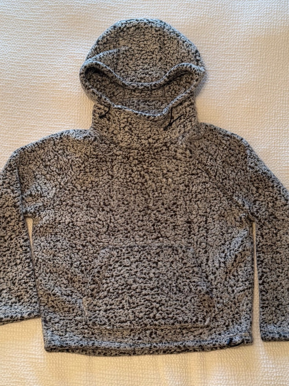 PINK Victoria's Secret Plush Sherpa Hooded Pullover | Gray | XS